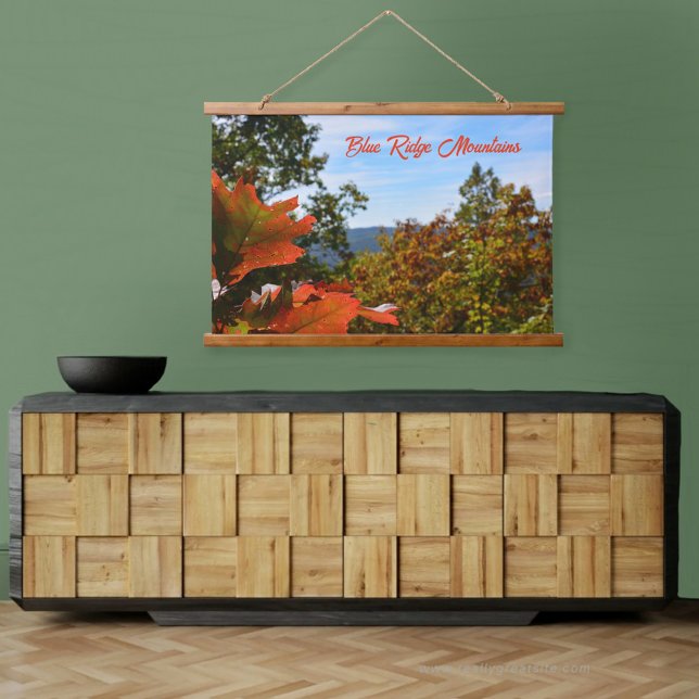 Blue Ridge Mountains Colourful Autumn Photographic Hanging Tapestry (Creator Uploaded)