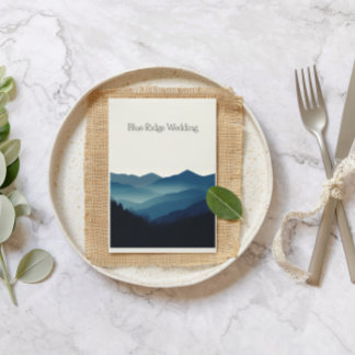 Blue Ridge Mountains, customisable Invitation
