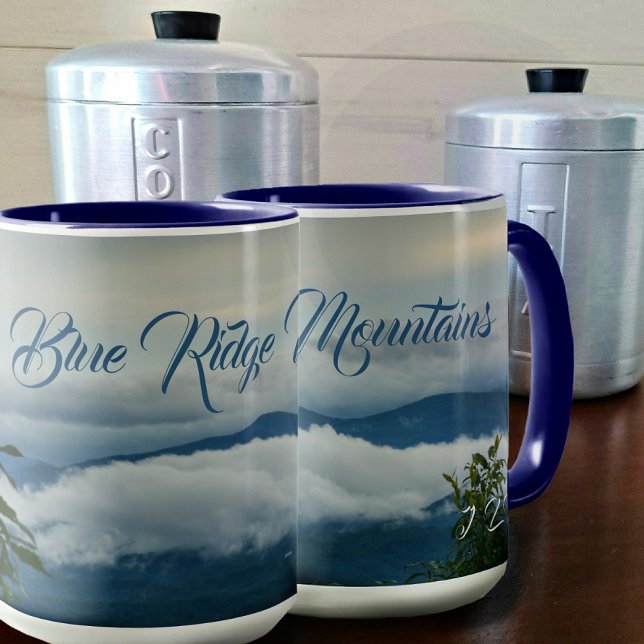 Blue Ridge Mountains Customizable Photographic Mug (Creator Uploaded)