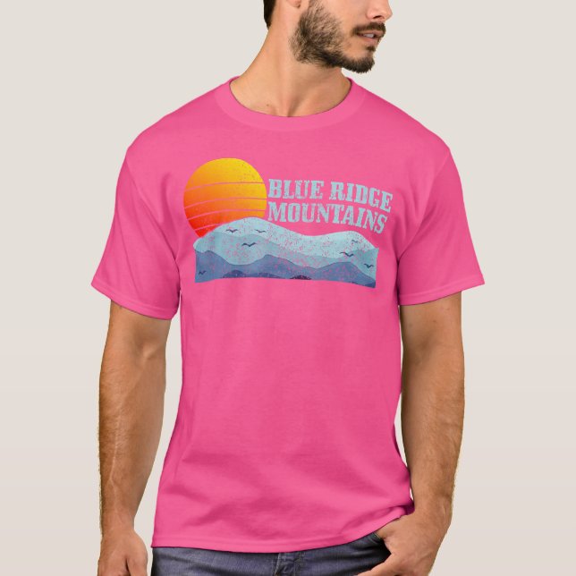 Blue Ridge Mountains Hiking Camping T-Shirt (Front)