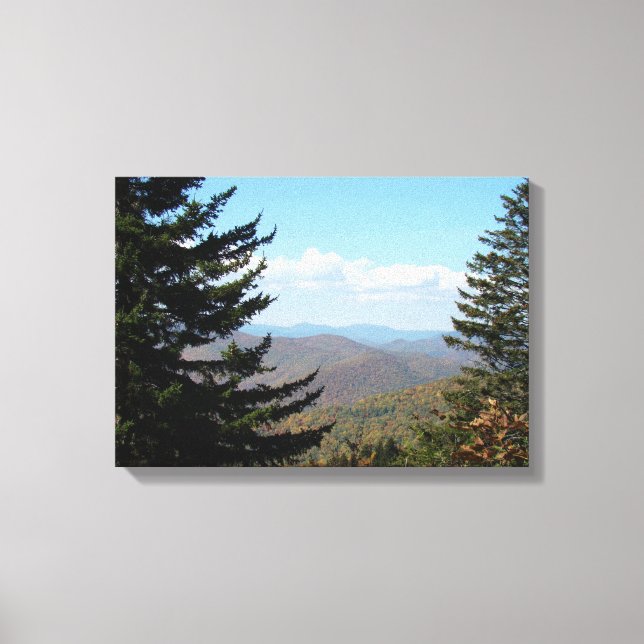Blue Ridge Mountains in Fall III Canvas Print (Front)