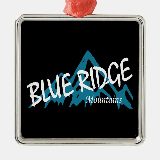 Blue Ridge Mountains Metal Tree Decoration (Front)