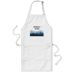 Blue Ridge Mountains, Montebello customisable Long Apron