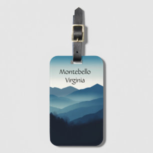Blue Ridge Mountains, Montebello customisable Luggage Tag