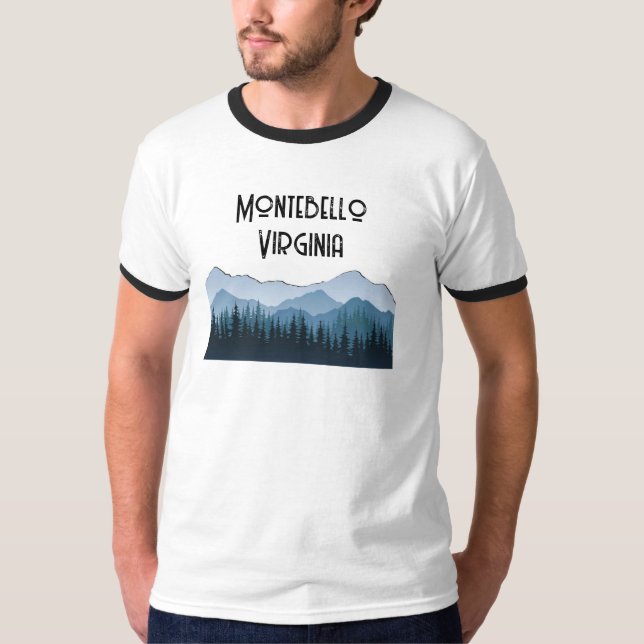 Blue Ridge Mountains, Montebello customisable T-Shirt (Front)