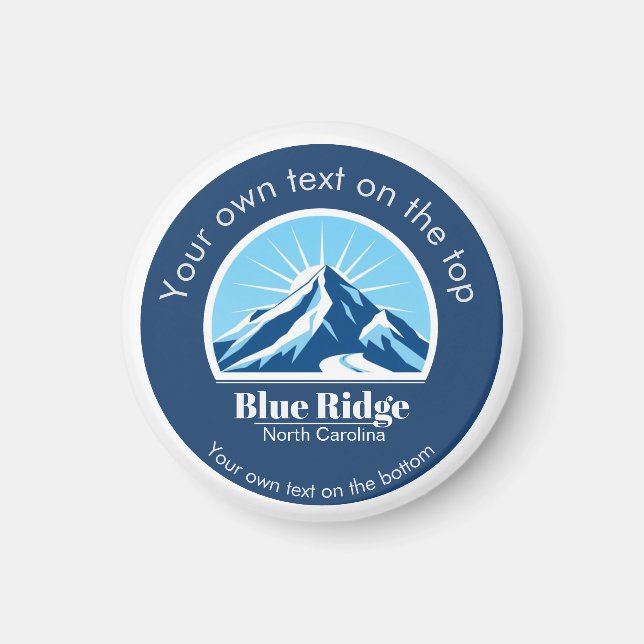 Blue Ridge Mountains NC ski resort souvenir  Magnet (Front)