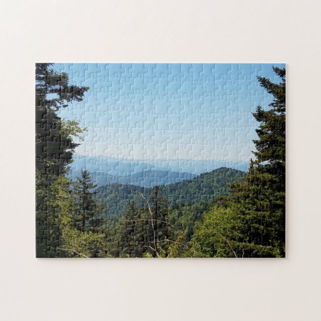 Blue Ridge Mountains near Cherokee, North Carolina Jigsaw Puzzle (Horizontal)