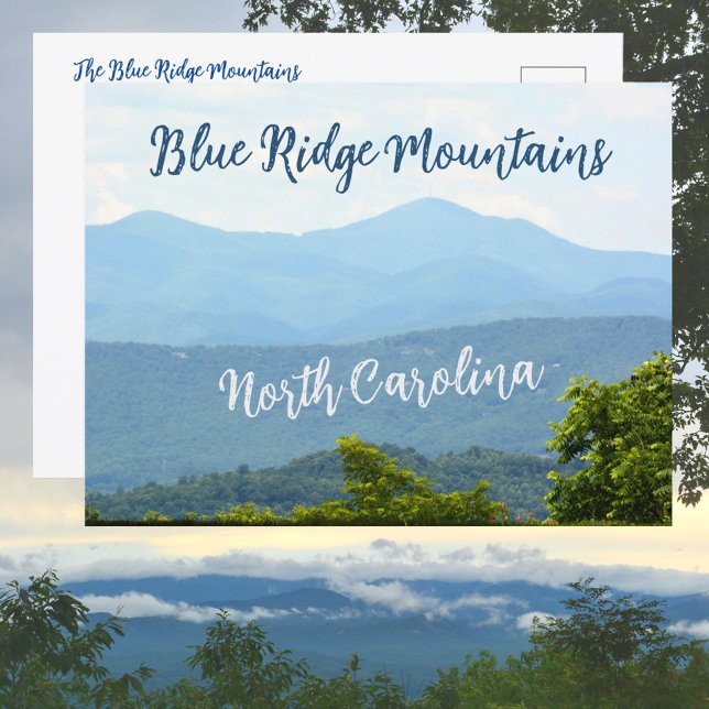 Blue Ridge Mountains North Carolina Photographic Postcard (Creator Uploaded)