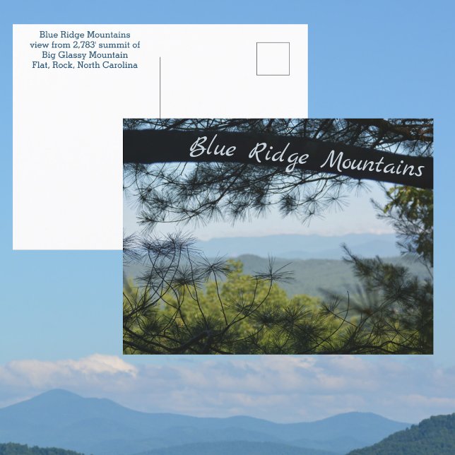 Blue Ridge Mountains North Carolina Photographic Postcard (Creator Uploaded)