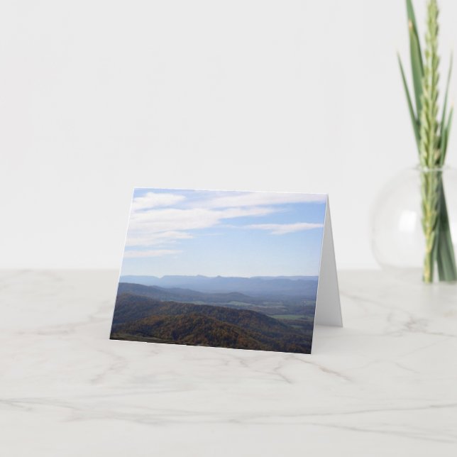 Blue Ridge Mountains Notecard (Front)