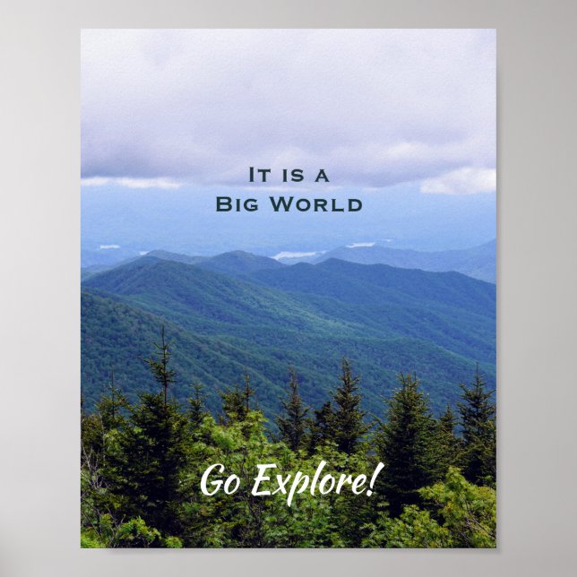 Blue Ridge Mountains of NC Poster (Front)