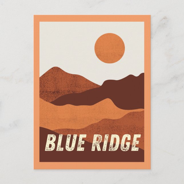 Blue Ridge Mountains Postcard (Front)