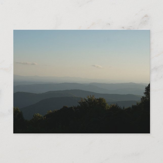 Blue Ridge Mountains Postcard (Front)