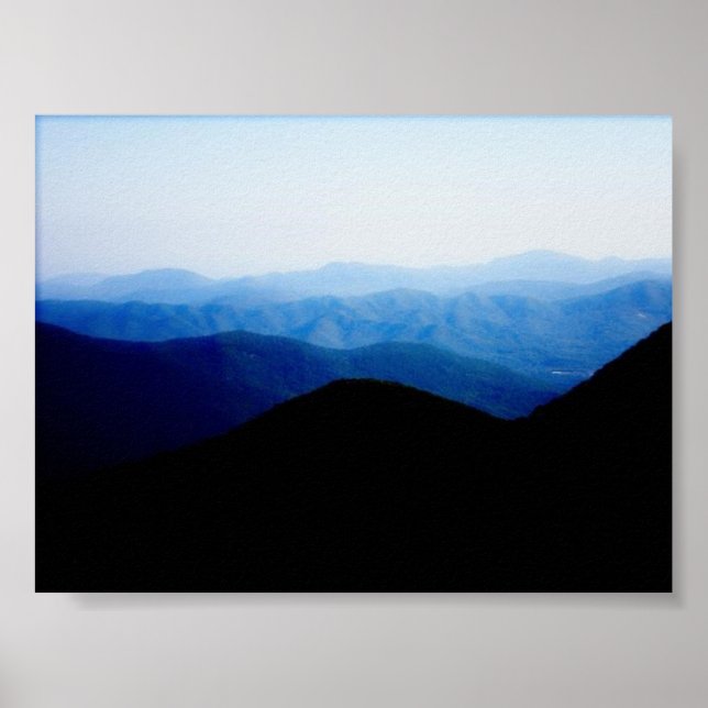 Blue Ridge Mountains Poster (Front)