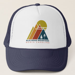 Blue Ridge Mountains Vintage Sunset Souvenir 60s Trucker Hat