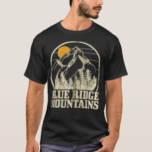 Blue Ridge Mountains Vintage Vintage Hiking Campin T-Shirt