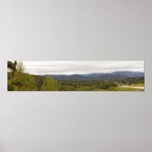 Blue Ridge panorama at I-26 near NC/TN border Poster