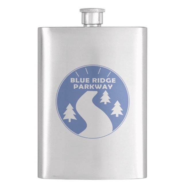Blue Ridge Parkway Hip Flask (Front)
