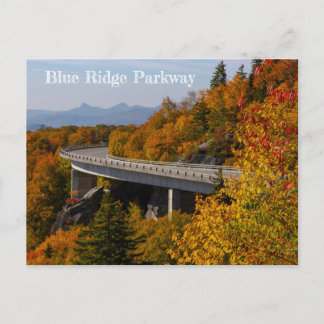 Blue Ridge Parkway in Autumn Postcard