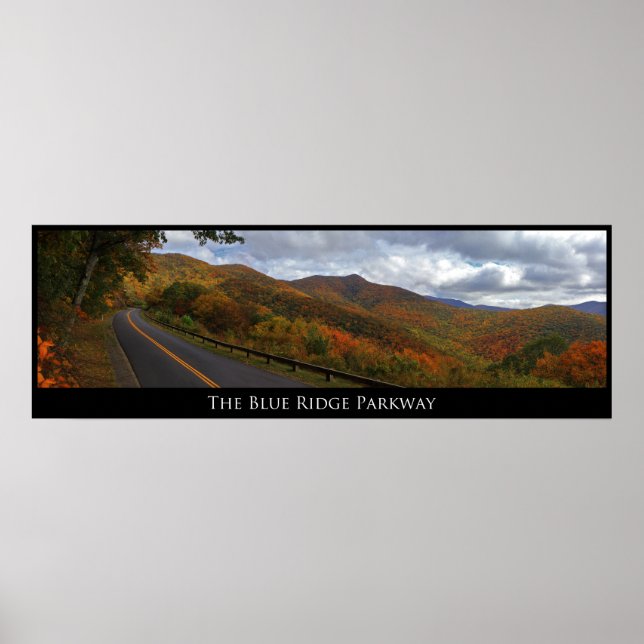 Blue Ridge Parkway in Fall Poster (Front)