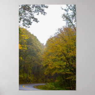 Blue Ridge Parkway in Fall, Virginia Poster