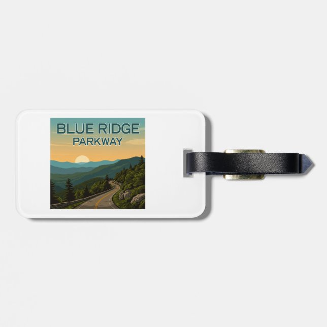 Blue Ridge Parkway Landscape Luggage Tag (Back Horizontal)