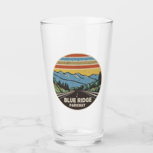 Blue Ridge Parkway Mountains Glass (Front)