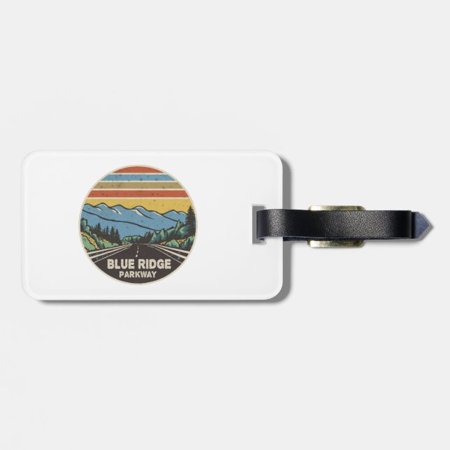Blue Ridge Parkway Mountains Luggage Tag (Back Horizontal)