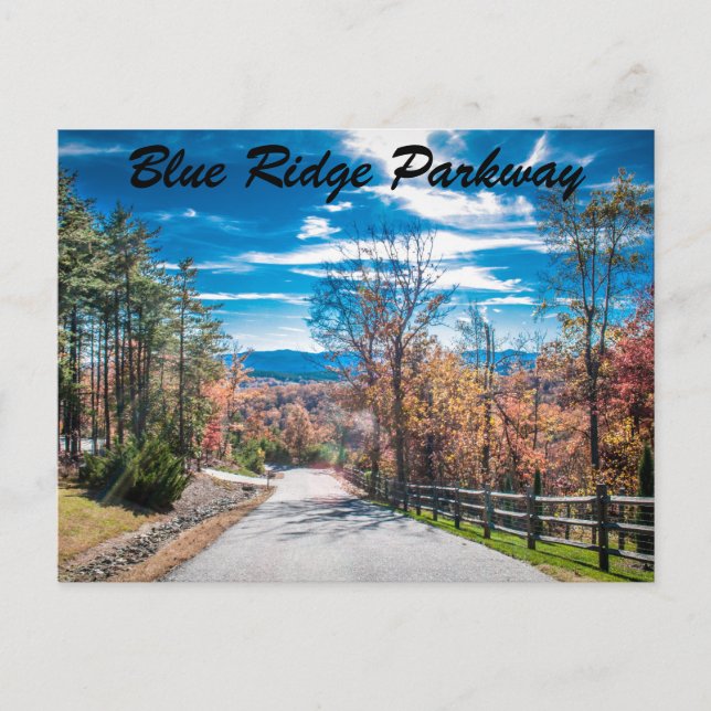 Blue Ridge Parkway NC Postcard (Front)
