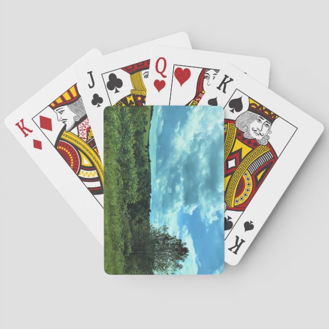 Blue Ridge Parkway near Floyd, Virginia Playing Cards (Back)