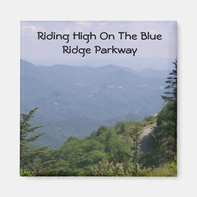 Blue Ridge Parkway Road with Mountains Magnet (Front)
