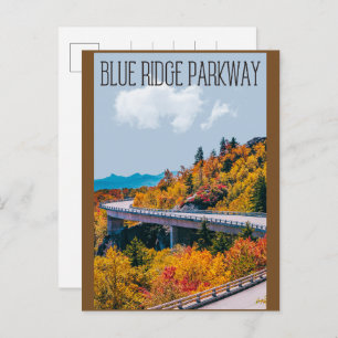 Blue Ridge Parkway Scenic Byway Virginia NC Postcard