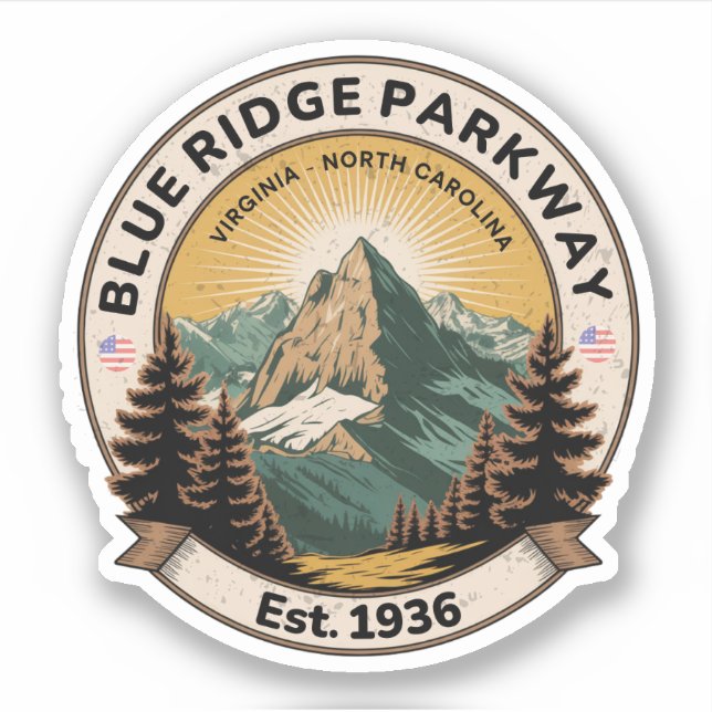   Blue Ridge Parkway Scenic Byway Virginia North C (Front)