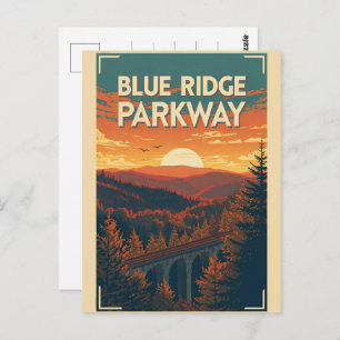   Blue Ridge Parkway Scenic Byway Virginia North C Postcard