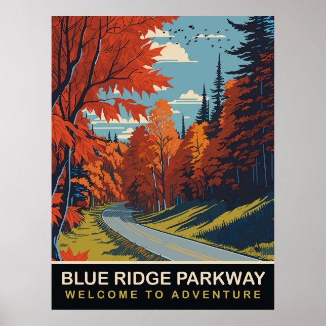 Blue Ridge Parkway, Travel  Poster (Front)