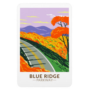 Blue Ridge Parkway Vintage  Magnet