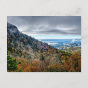 blue ridge smoky mountains parkway north carolina postcard