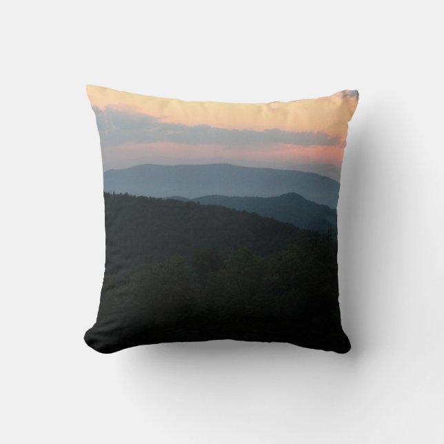 Blue Ridge Sunset Pillow (Front)
