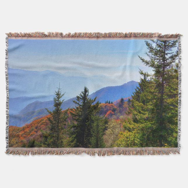 Blue Ridge Throw Blanket (Front)