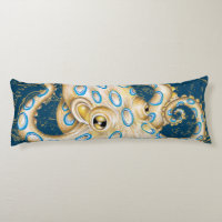 Blue Ring Octopus Indigo Vintage Map Nautical