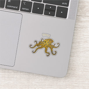 Blue-ringed octopus cartoon illustration