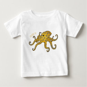 Blue-ringed octopus cartoon illustration baby T-Shirt