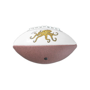 Blue-ringed octopus cartoon illustration football