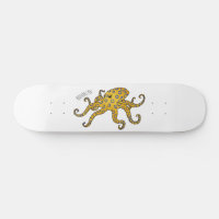 Blue-ringed octopus cartoon illustration