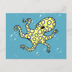 Blue Ringed Octopus Postcard