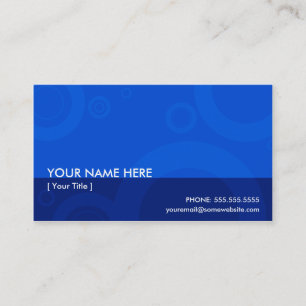 blue rings business card