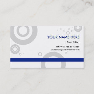 blue rings business card