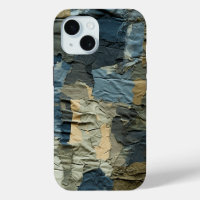 Blue Ripped Cargo Camo Pattern Summer Beach