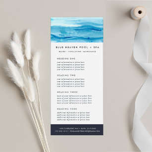 Blue Ripple   Services or Price List Rack Card