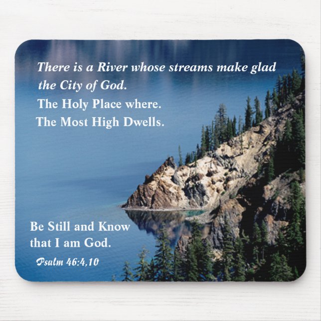Blue River of God Mousepad. Mouse Pad (Front)